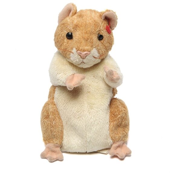 Vintage PELLET 2000 TY Beanie Baby Hamster Rodent Beige White Collectable Stuffy - Picture 2 of 10